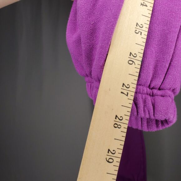 Pink Victorias Secret Fleece Tracksuit Hoodie Medium Purple Full Zip Pocket Logo - Picture 9 of 15